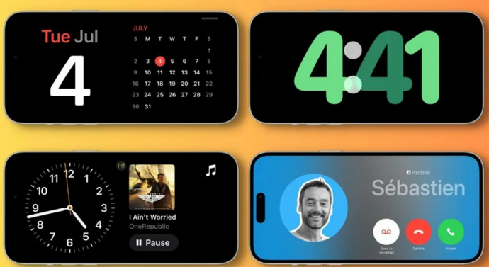 永定苹果手机维修分享iOS17横屏充电待机显示有什么好处 