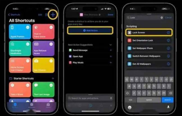 永定苹果14锁屏维修店分享iPhone14升级iOS16.4后如何创建锁屏快捷方式 
